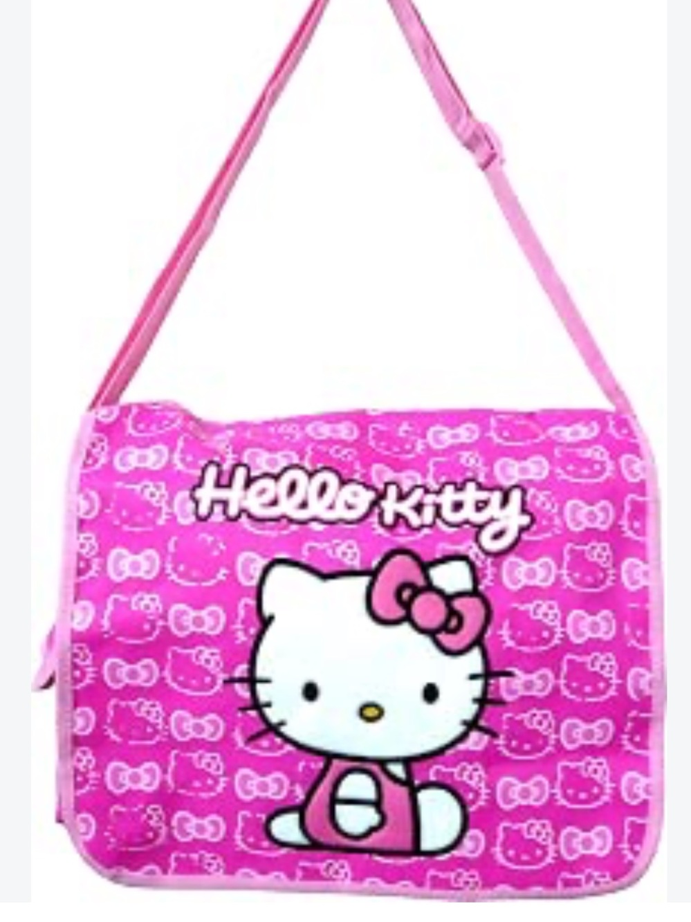 Hello Kitty Pink Kids Shoulder Messenger Bag with Graphic